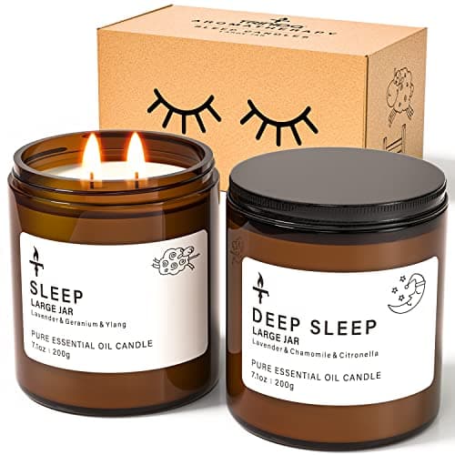 Lavender & Chamomile Sleep Candle Gift Set, 14.2oz