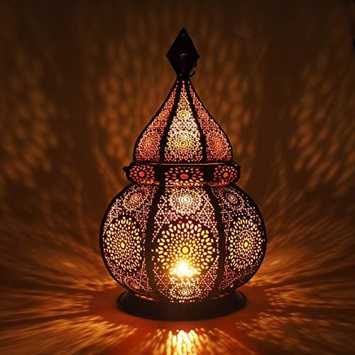Gadgy Moroccan Lantern Metal Candle Holder 36 cm Handmade
