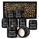 Men's Scented Candle Gift Set, 8 Pack