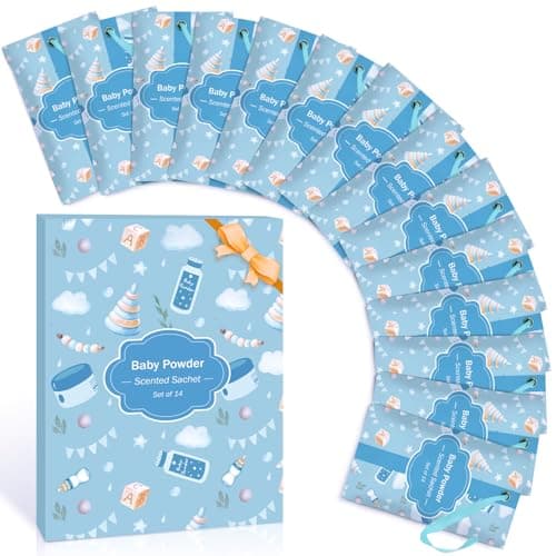 Scent-Hi Wardrobe Fresheners, Baby Powder Scented Wardrobe Sachets, 14 Pack