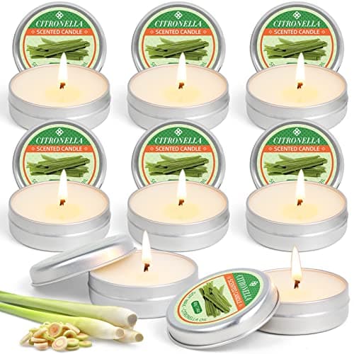 Bonfire Night Outdoor Tin Candles, Set of 3
