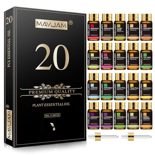 MAYJAM 20 Pcs Pure Essential Oil Gift Set