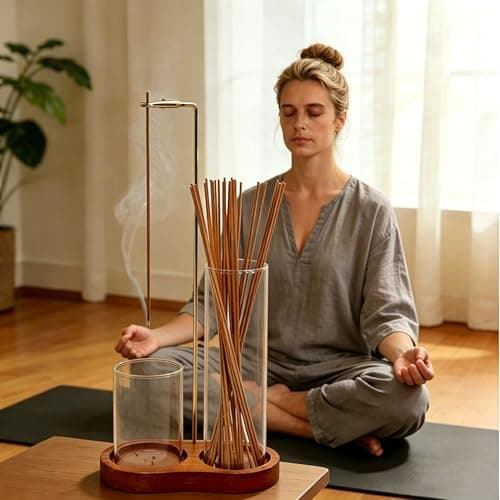 2-in-1 Insence Holder for Sticks,Upside Down Insence Burner