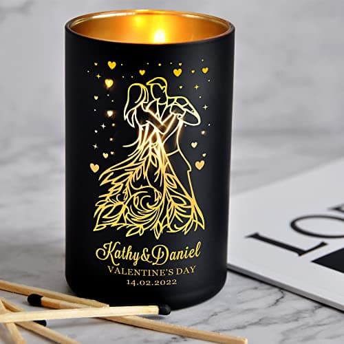 Scented Candles Personalised Candle Personalised Gifts Birthday Candles Gifts for Men Women Relieves Stress Relaxation 3 Aromas