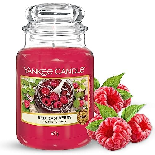 Yankee Candle Scented Candle | Red Raspberry Large Jar | Long Burning Candles: up to 150 Hours | Perfect Gifts for Women