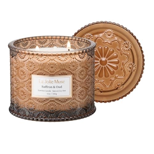 Oud & Saffron Luxury Candle, 300g