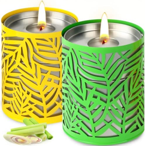 Citronella Candle Outdoor, 420 Hours Citronella Candles Large, Citronella Scented Candle Set 6 Pcs, 100% Natural Soy Wax Candle Indoor & Outdoor Use,Candle Gift for Home Garden Patio BBQ Party Camping