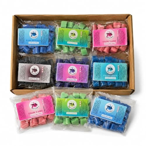 Wax Melts Gift Set, 20 x Mini Hearts, 6 Scents, Over 100 Hrs Burn Time Scented Wax Melts (Snow Angel, Baby Powder, Alien, La vei Belle, Black Opium, Fresh Linen)