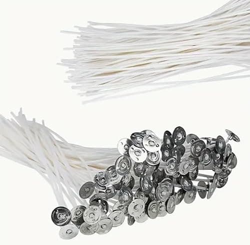 Pack of 30 Candle Wicks 10cm Long for Home Candle Making - Supports Soy Wax