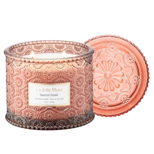 Saffron, Rose, Patchouli Soy Wax Candle, 12 oz