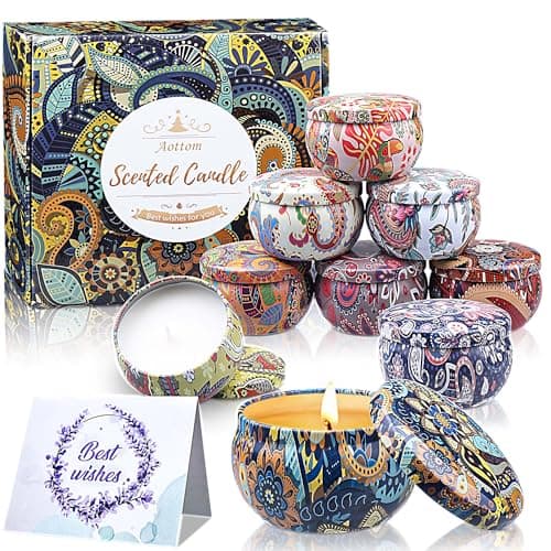 Christmas Scented Candles Gifts Set for Women 9 x 2.5Oz Aromatherapy Candle