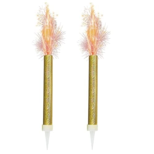Ice Fountain Candle Cake Topper, 2 PCS