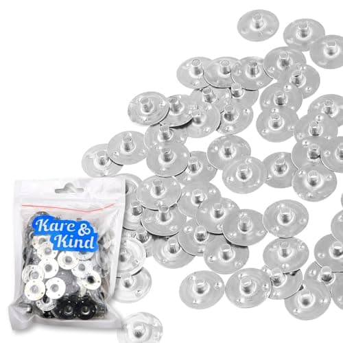 150pcs Metal Candle Wick Tabs - 19mm, Silver