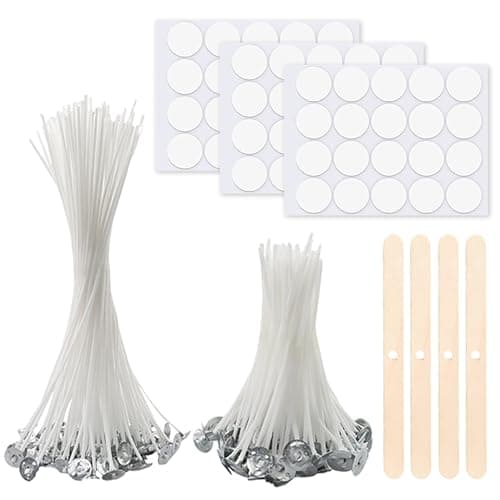 Pre-Waxed Cotton Candle Wicks, Pack of 50