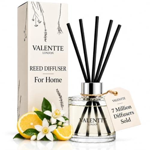 Valentte Reed Diffuser for Home- White Neroli & Lemon Scented- 100 ml