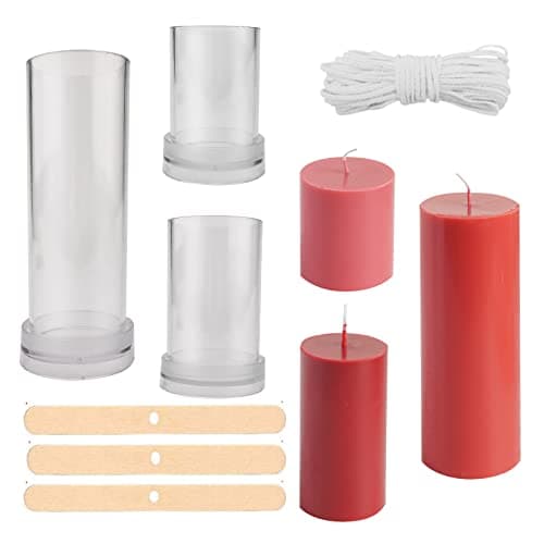 Plastic Cylinder & Pillar Candle Molds, 3 Sizes