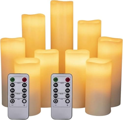 LED Flameless Candle, Ivory, 6"