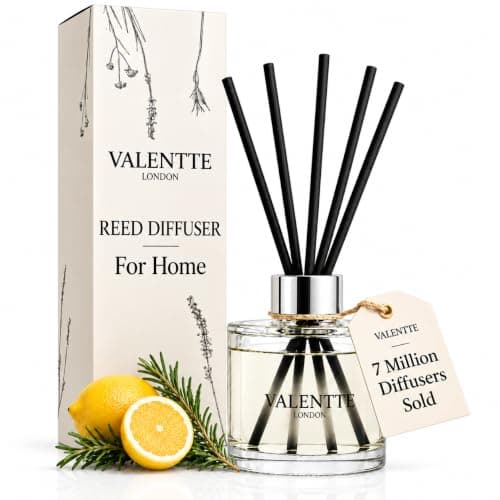 Valentte Reed Diffuser for Home- Lemongrass & Rosemary Scented- 100 ml