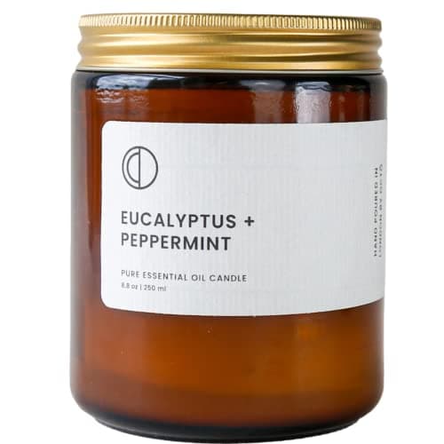 Eucalyptus & Peppermint Essential Oil Soy Candle, 250ml