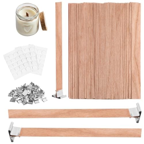 Wood Wicks with Sustainers, Pack of 20