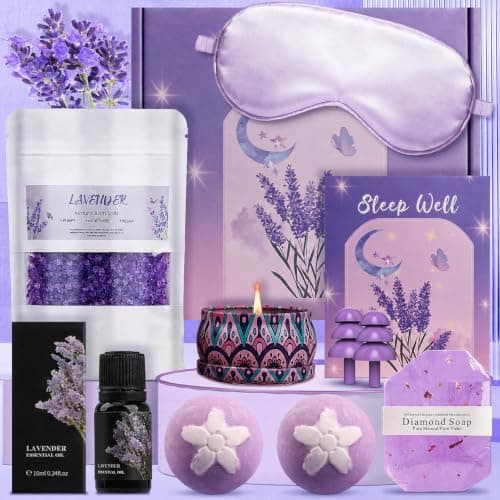 Lavender Essential Oil Pamper Gift Set
