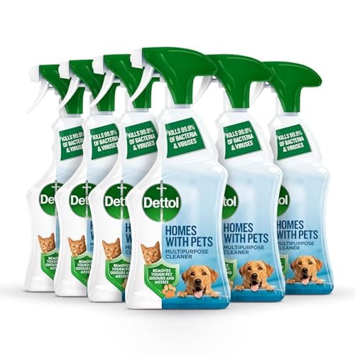 Dettol Homes With Pets Antibacterial Spray, Fresh Breeze, 6 x 750ml