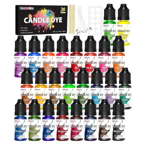 Liquid Candle Dye Set, 8 Bottles