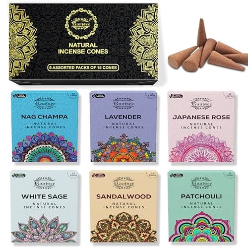 Mixed Scents Incense Cones, 90 Total